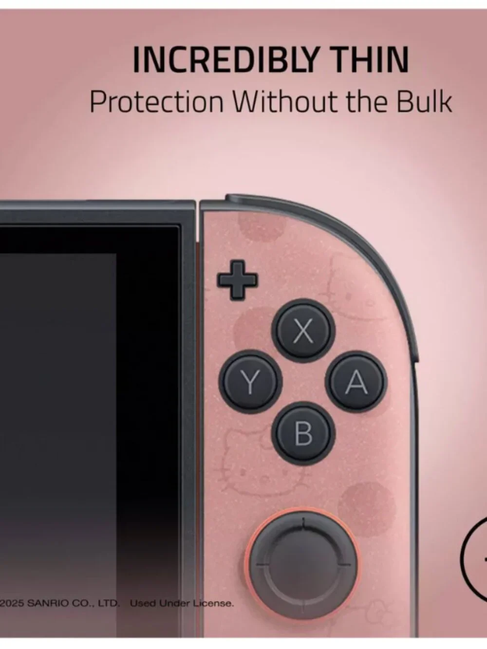 Razer Hello Kitty Edition V2 Skin for Nintendo Switch 2 Pink Vinyl